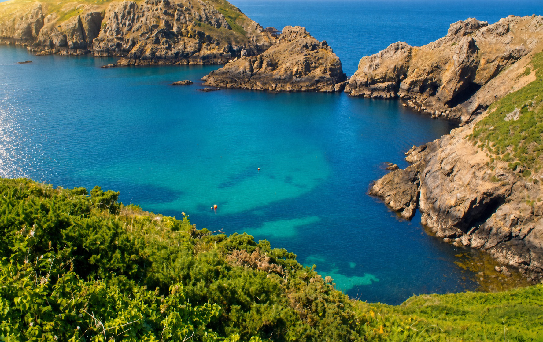 Sark coastline and cliffs